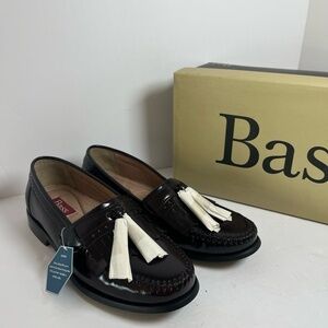 NWT Bass Loafers Mens Size 7.5 Brown Monroe Flex Tassel Leather Classic Preppy‎